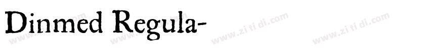Dinmed Regula字体转换 Dinmed Regula字体转换